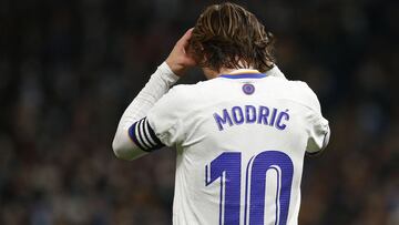 Soccer Football - LaLiga - Real Madrid v Atletico Madrid - Santiago Bernabeu, Madrid, Spain - December 12, 2021 Real Madrid&#039;s Luka Modric REUTERS/Javier Barbancho