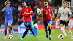 Real Madrid-Atlético: éstos son los 25 mundialistas del derbi