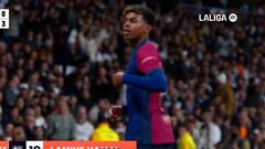 Lamine Yamal y una celebración que ya es historia de los Clásicos tras su golazo brutal