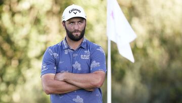 Jon Rahm, durante la segunda jornada del The Estrella Damm N.A. Andalucia Masters en el Real Club Valderrama de Cádiz.