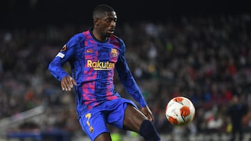 Ousmane Dembélé, jugador del FC Barcelona, durante un partido.
