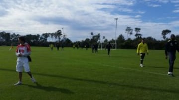 El equipo bogotano se entrena en Florida y ya piensa en el local, Strikers. 