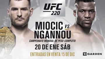 Miocic defender&aacute; el t&iacute;tulo pesado ante Ngannou en el UFC 220