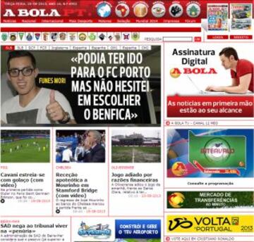 Portadas de la prensa extranjera