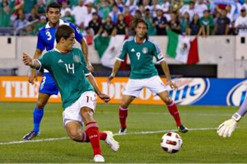 Chicharito le marcó un gol a Guatemala en un parte de Eliminatorio Mundialista.