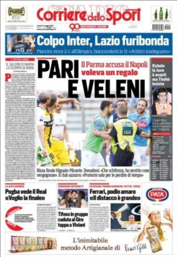 Portadas de la prensa deportiva