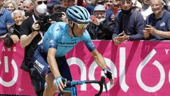 Vincenzo Nibali, en una de las salidas del Giro de Italia 2022.