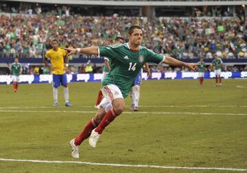 Javier logró marcarle a la Selección de Brasil en un partido amistoso.