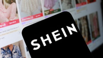 FILE PHOTO: Shein logo and their web page on smartphone in this illustration taken November 5, 2025. REUTERS/Dado Ruvic/Illustration/File Photo