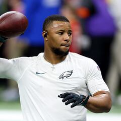 Eagles offensive star Saquon Barkley’s new mansion in Pennsylvania: 10,000 square feet, 6 bedrooms and 9 bathrooms.