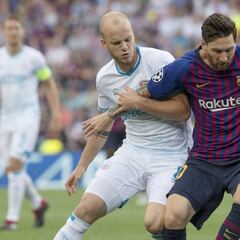 Messi iguala a Raúl marcando en temporadas consecutivas