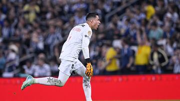 Luis Malagon of America during the final second-leg match between Monterrey and America as part of the Torneo Apertura 2024 Liga MX at BBVA Bancomer Stadium, on December 15, 2024 in Monterrey, Nuevo Leon, Mexico.