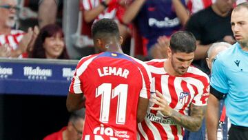 Cambio De Paul por Lemar en el Atlético-Villarreal de la 22-23.