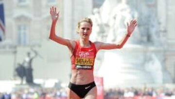MANCHADA. La rusa Shobukhova ganó en Londres en 2010 y fue segunda en 2011. Ha sido desposeída.
