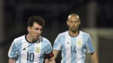 Messi y Mascherano, con la selecci&oacute;n argentina.