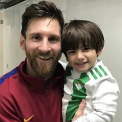 Messi, el ídolo del hijo de Andrés Guardado