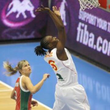 Sancho Lyttle en el Mundial de 2010 contra Bielorrusia.