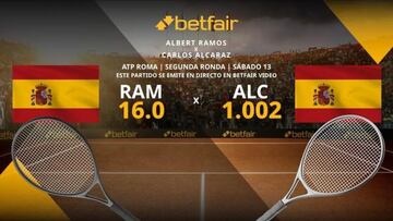 Albert Ramos vs. Carlos Alcaraz: horario, TV, estadísticas y pronósticos del ATP Roma 2023