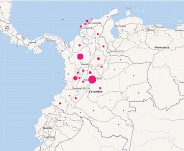 Mapa de casos y muertes por coronavirus por departamentos en Colombia: hoy, 26 de diciembre