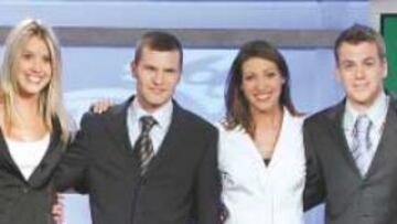 <b>LOS PRESENTADORES. </b>De izquierda a derecha Eric, Charlie, Joel, Alison, Dan y Claire.