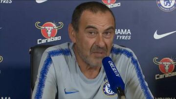 Sarri: "¿Courtois? Depende del club y especialmente de él"