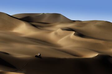 Fotografía ganadora del Premio Emilie Poucan del Dakar 2011 del fotógrafo Francois Flamand de la agencia DPPI Media.