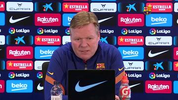 Koeman: "No me gusta hablar del doblete"