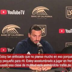 Zlatan siendo Zlatan: "Este estadio es muy chico para mí"