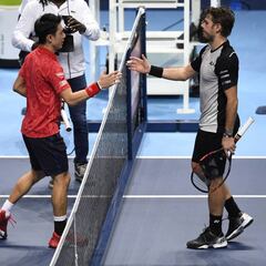 Nishikori, el japonés de Florida, gana y lucha por el podio