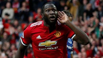 El delantero del Manchester United, Romelu Lukaku, durante un partido de Premier League.