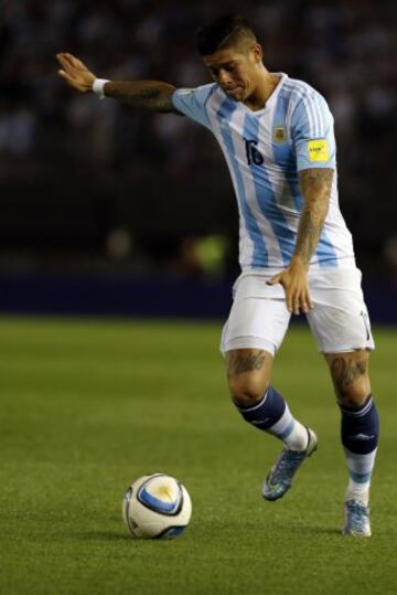 Buenos Aires 13 Noviembre 2015
Argentina vs Brasil por la 3ra  fecha de las eliminatorias Rusia 2018, en el Estadio Antonio Vespucio Liberti
Marco Rojo