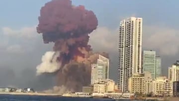 El video que muestra la espeluznante explosión en el puerto de Beirut