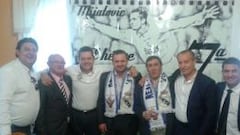 Homenaje de los peñistas
de Ávila a Pedja Mijatovic