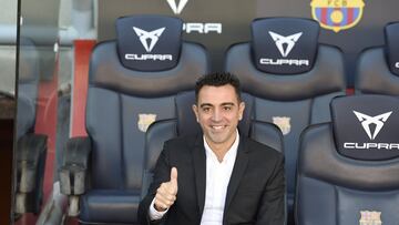 Xavi, el día de su presentación como técnico del Barça.