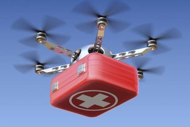 Drones médicos con desfibriladores, el nuevo 061