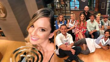 Claudia Bahamón y participantes de Masterchef Celebrity.