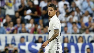 James Rodríguez, jugador del Real Madrid.