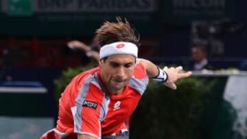 <b>MURALLA. </b>David Ferrer se ha amurallado en Bercy, donde hoy discutirá su primer título de Masters.