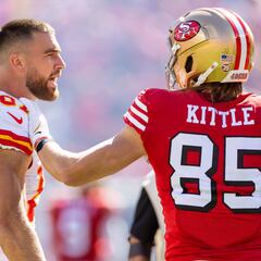 Travis Kelce y George Kittle, el gran duelo individual del Super Bowl