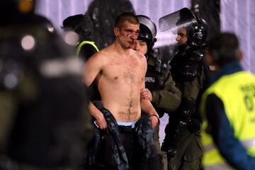 Belgrade derby descends into scenes of bloody violence