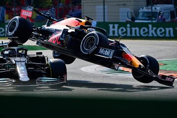 El accidente entre Hamilton y Verstappen que rozó la tragedia