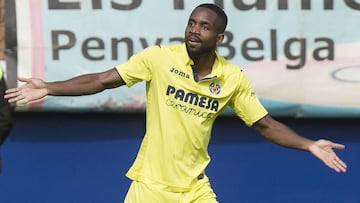 Bakambu celebra un gol. 