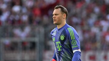 Neuer, en el partido del Bayern ante el Wolfsburgo.