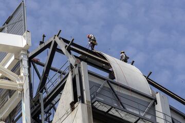 Continúan las obras en el Santiago Bernabéu