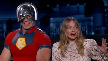 Imagen de John Cena y Margot Robbie.