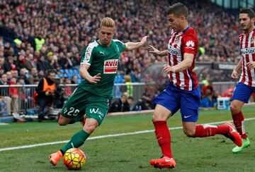 Keko, con el Eibar, en el Calderón.