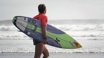 Carissa Moore (USA) is seen during the ISA World Surfing Games in Miyazaki, Japan on 10 September, 2019.