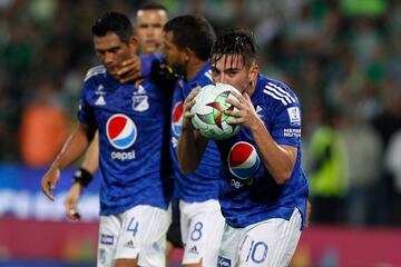 Nacional y Millonarios tuvieron un partido muy intenso en la fecha 2 de los cuadrangulares. 