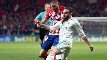 Dani Carvajal, lateral del Real Madrid. Yannick Carrasco, extremo del Atl¨¦tco de Madrid.