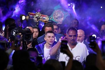 Los rostros de la pelea por el título entre Canelo y Golovkin